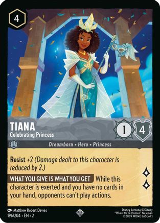 Tiana (Celebrating Princess) - 196/204 - Super Rare (Foil)
