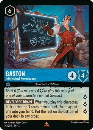 Gaston (Intellectual Powerhouse) - 147/204 - Rare (Foil)