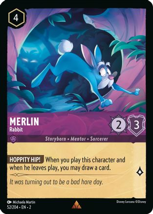 Merlin (Rabbit) - 52/204 - Rare (Foil)