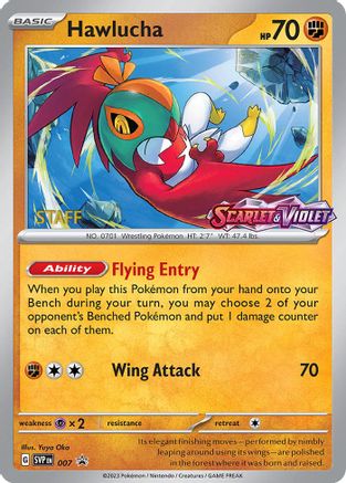 Hawlucha (Prerelease) [Staff] 007 - Promo