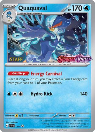 Quaquaval (Prerelease) [Staff] 005 - Holofoil - Promo