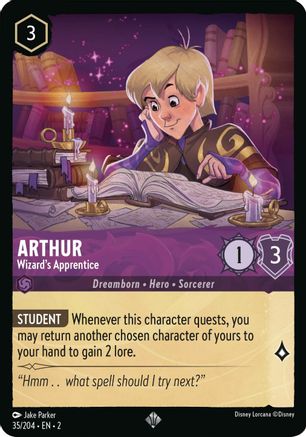 Arthur (Wizard's Apprentice) - 35/204 - Super Rare (Foil)