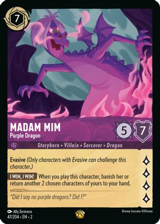 Madam Mim (Purple Dragon) - 47/204 - Legendary (Foil)