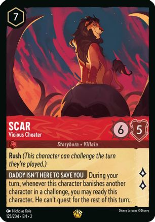 Scar (Vicious Cheater) - 125/204 - Legendary (Foil)