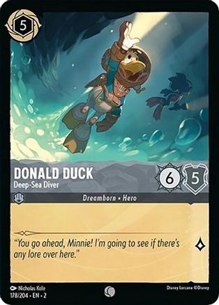 Donald Duck (Deep-Sea Diver) - 178/204 - Common (Foil)
