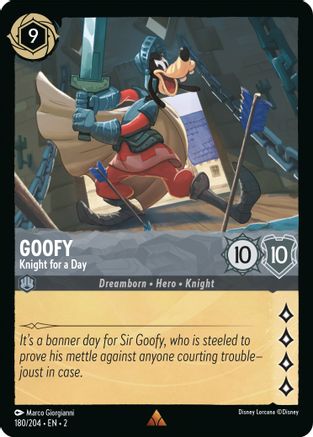 Goofy (Knight for a Day) - 180/204 - Rare (Foil)