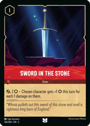 Sword in the Stone - 136/204 - Uncommon (Foil)