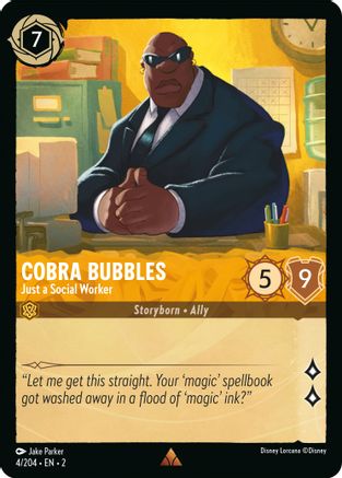 Cobra Bubbles (Just a Social Worker) - 4/204 - Rare (Foil)
