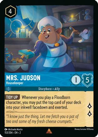 Mrs. Judson (Housekeeper) - 153/204 - Rare (Foil)