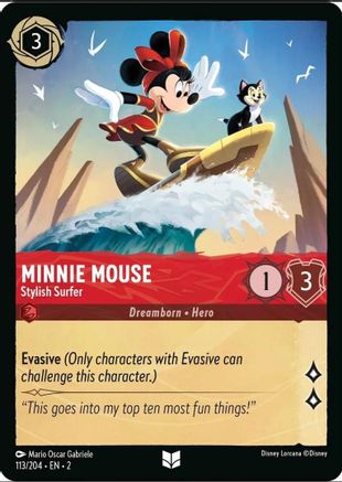 Minnie Mouse (Stylish Surfer) - 113/204 - Uncommon (Foil)
