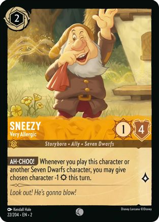 Sneezy (Very Allergic) - 22/204 - Common (Foil)