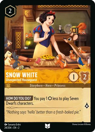 Snow White (Unexpected Houseguest) - 24/204 - Uncommon (Foil)