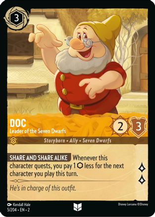 Doc (Leader of the Seven Dwarfs) - 5/204 - Uncommon (Foil)