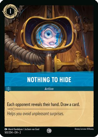 Nothing to Hide - 165/204 - Common (Foil)