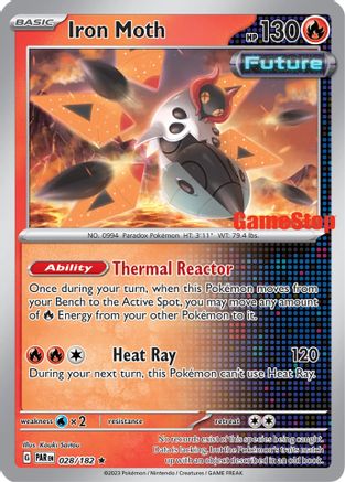 Iron Moth (Gamestop Promo) 028/182  - Reverse Holofoil Miscellaneous Cards & Products - Promo