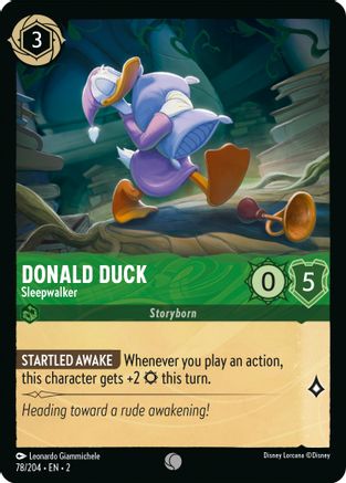 Donald Duck (Sleepwalker) - 78/204 - Common (Foil)