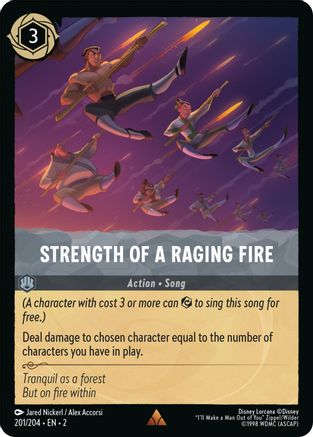 Strength of a Raging Fire - 201/204 - Rare (Foil)