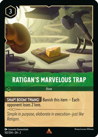 Ratigan's Marvelous Trap - 102/204 - Rare (Foil)