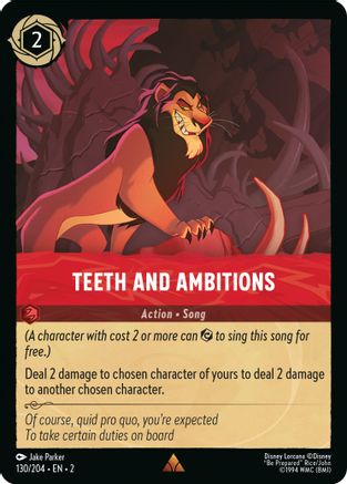 Teeth and Ambitions - 130/204 - Rare (Foil)