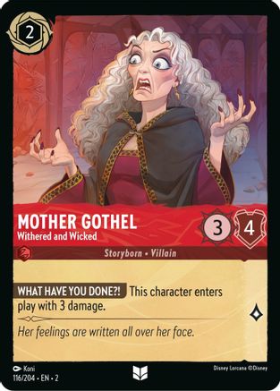 Mother Gothel (Withered and Wicked) - 116/204 - Uncommon (Foil)