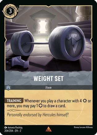 Weight Set - 204/204 - Rare (Foil)