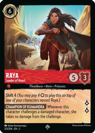Raya (Leader of Heart) - 123/204 - Super Rare (Foil)