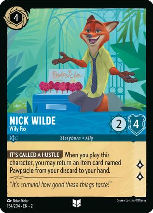 Nick Wilde (Wily Fox) - 154/204 - Uncommon (Foil)