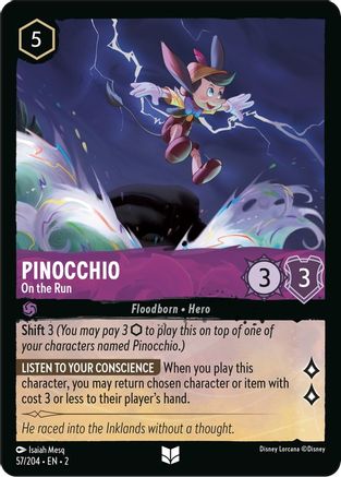 Pinocchio (On the Run) - 57/204 - Uncommon (Foil)