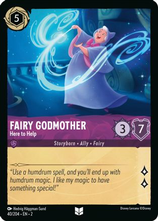 Fairy Godmother (Here to Help) - 40/204 - Uncommon (Foil)