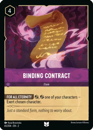 Binding Contract - 65/204 - Uncommon (Foil)