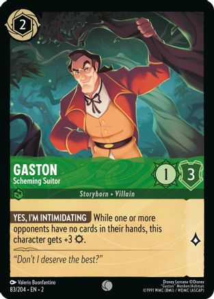 Gaston (Scheming Suitor) - 83/204 - Common (Foil)