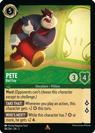 Pete (Bad Guy) - 88/204 - Rare (Foil)