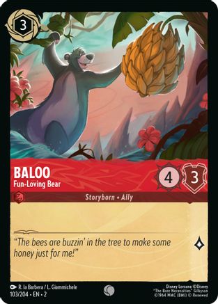 Baloo (Fun-Loving Bear) - 103/204 - Common (Foil)