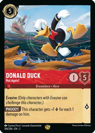 Donald Duck (Not Again!) - 106/204 - Legendary (Foil)