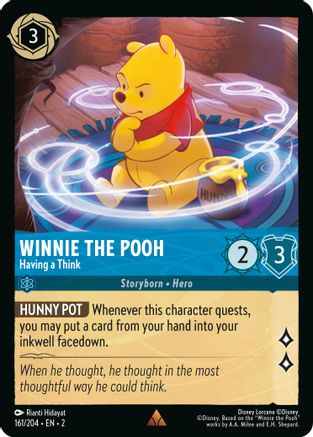 Winnie the Pooh (Having a Think) - 161/204 - Rare (Foil)