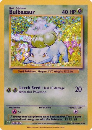 Bulbasaur 001 - Holofoil - Classic Collection