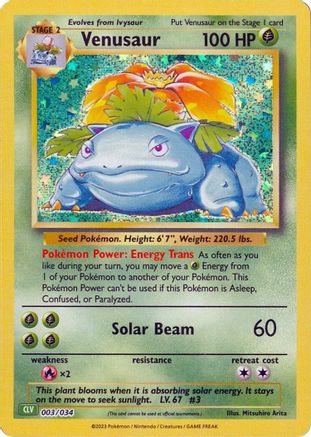 Venusaur 003 - Holofoil - Classic Collection