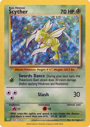 Scyther 006 - Holofoil - Classic Collection