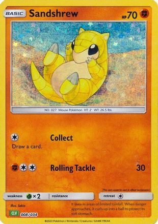 Sandshrew 008 - Holofoil - Classic Collection