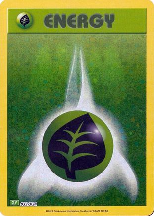 Basic Grass Energy 033 - Holofoil - Classic Collection