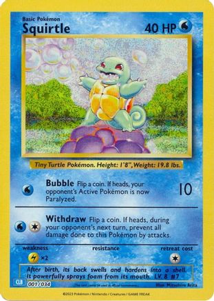 Squirtle 001 - Holofoil - Classic Collection