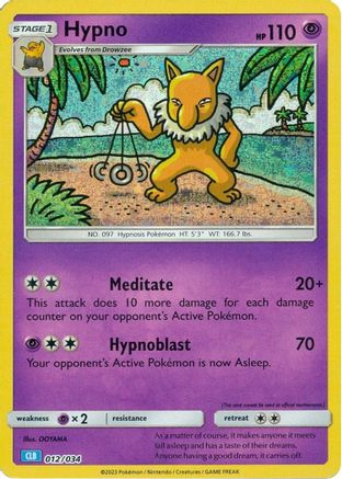 Hypno 012 - Holofoil - Classic Collection