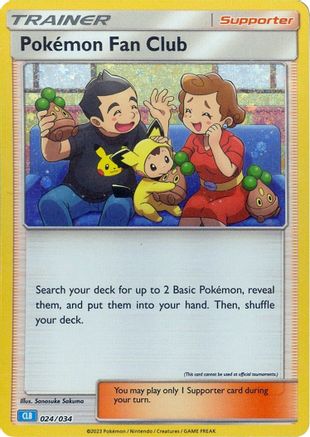 Pokemon Fan Club (CLB) 024 - Holofoil - Classic Collection