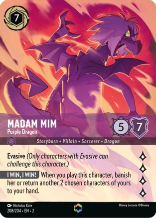 Madam Mim (Purple Dragon) - 208/204 - Enchanted