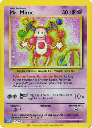 Mr. Mime 013 - Holofoil - Classic Collection