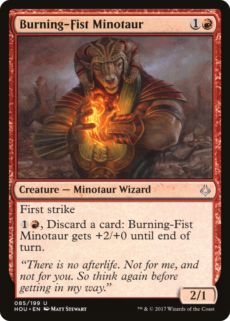 Burning-Fist Minotaur (HOU-085)