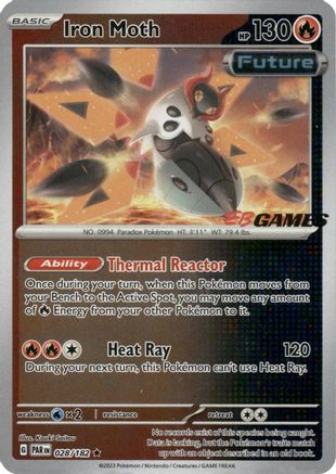 Iron Moth (EB Games Promo) 028/182  - Holofoil Miscellaneous Cards & Products - Promo