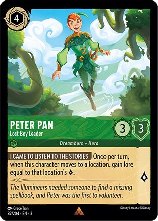 Peter Pan (Lost Boy Leader) - 82/204 - Rare (Foil)