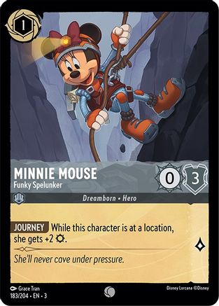 Minnie Mouse (Funky Spelunker) - 183/204 - Common (Foil)