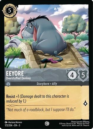 Eeyore (Overstuffed Donkey) - 172/204 - Common (Foil)